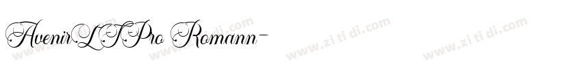 AvenirLTPro Romann字体转换